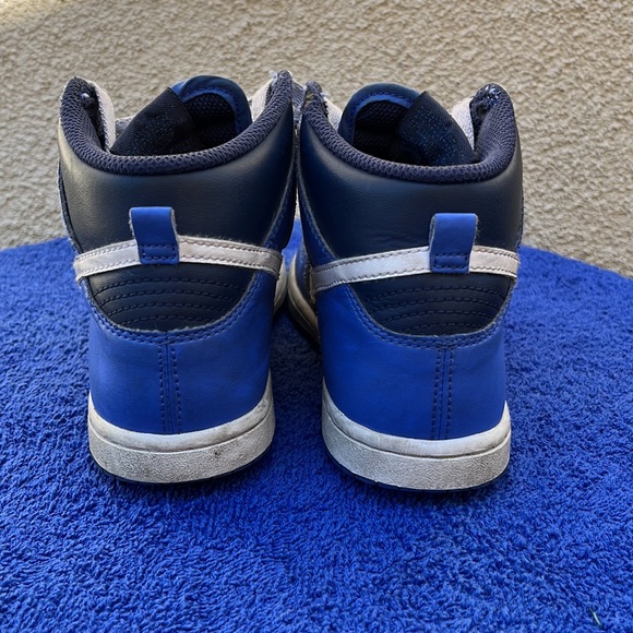 Blue White Hightop Nike Dunks 13C - Picture 3 of 5